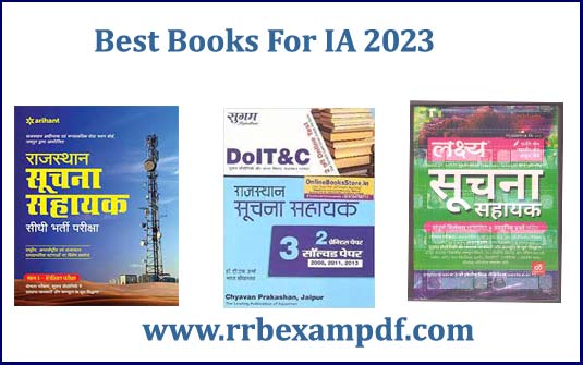 Best book for IA 2023 Rajasthan IA