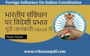 Foreign Influence On Indian Constitution PDF