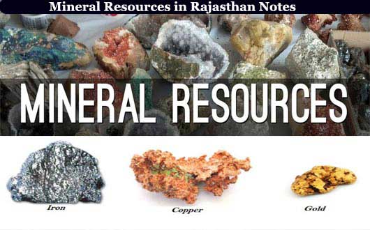 Mineral Resources in Rajasthan Notes PDF