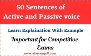 Read more about the article 50 Sentences of Active and Passive voice