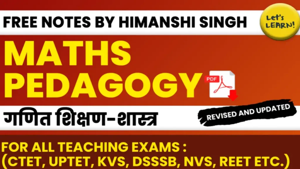 Math Pedagogy by Himanshi Singh