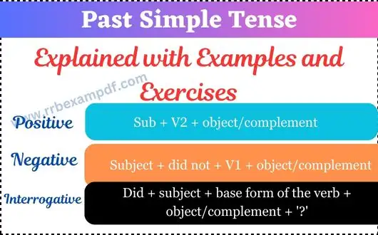 Past Simple Tense with examples