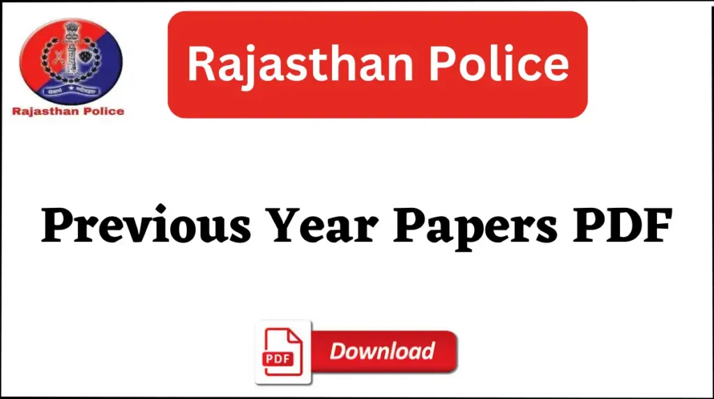 Rajasthan Police Previous year paper