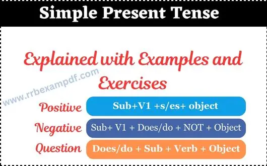Simple Present Tense Exercises