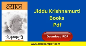 Read more about the article Jiddu Krishnamurti Books Pdf