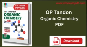 Read more about the article OP Tandon Organic Chemistry Pdf