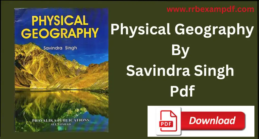 Physical Geography By Savindra Singh Pdf
