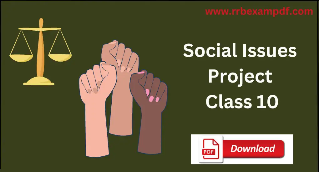 Social Issues Project Class 10