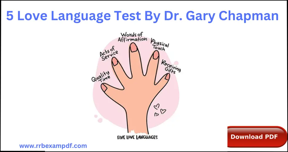 5 Love Languages Test PDF