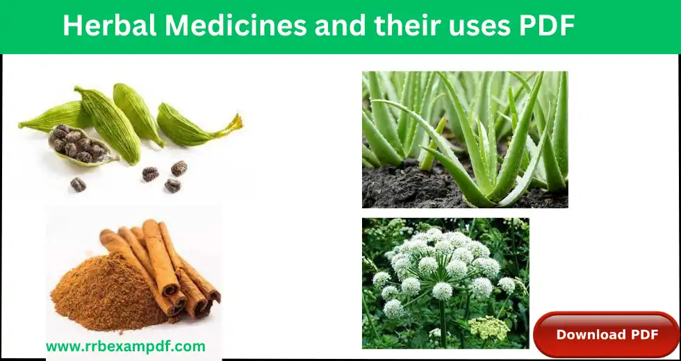 List of Herbal Medicines and their uses PDF