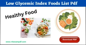 Read more about the article Low Glycemic Index Foods List Pdf