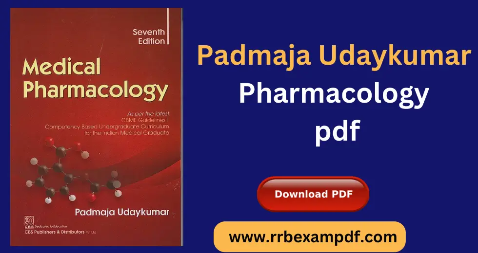 Padmaja Udaykumar Pharmacology pdf