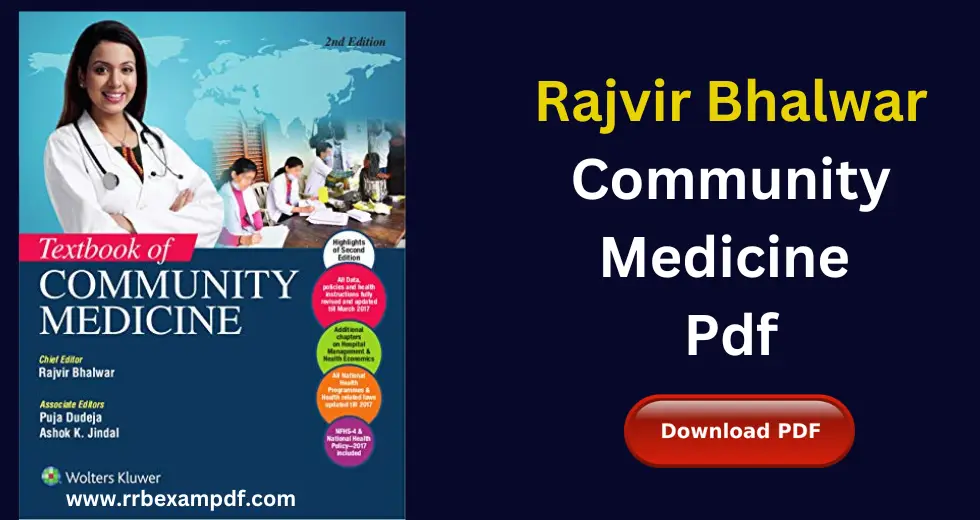 Rajvir Bhalwar Community Medicine Pdf