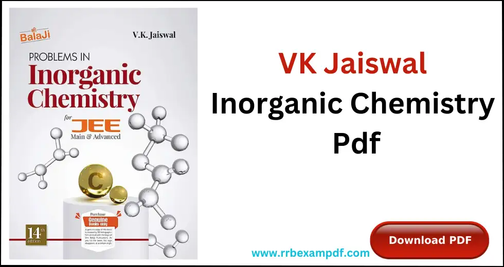 VK Jaiswal Inorganic Chemistry Pdf