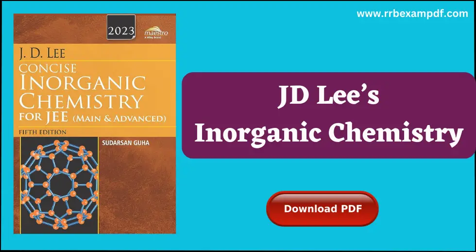 JD Lee Inorganic Chemistry Pdf