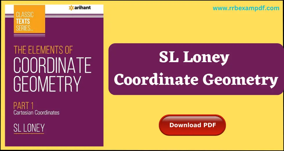 SL Loney Coordinate Geometry Pdf
