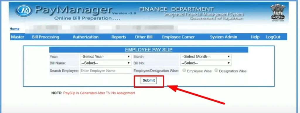 Pay manager portal salary slip online download
