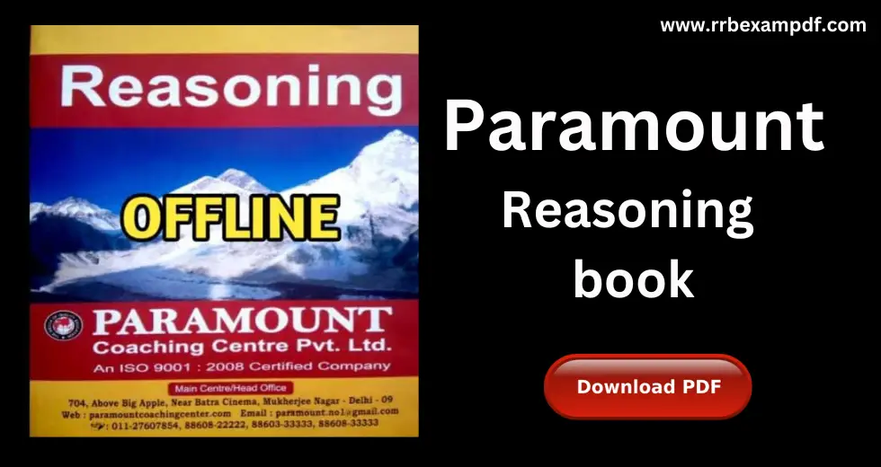 paramount reasoning book pdf