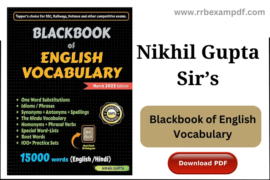 Blackbook of English Vocabulary PDF