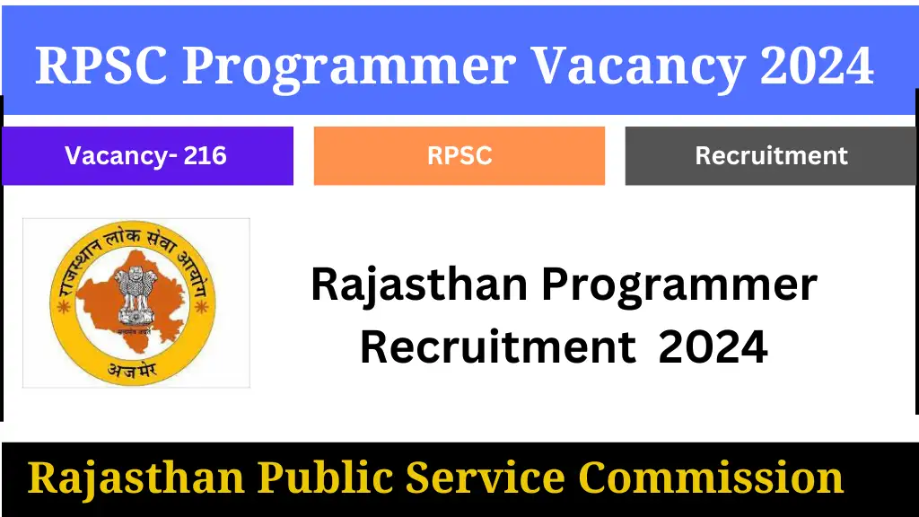 RPSC Programmer Recruitment 2024