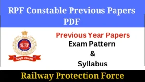 RPF Constable Previous Papers PDF